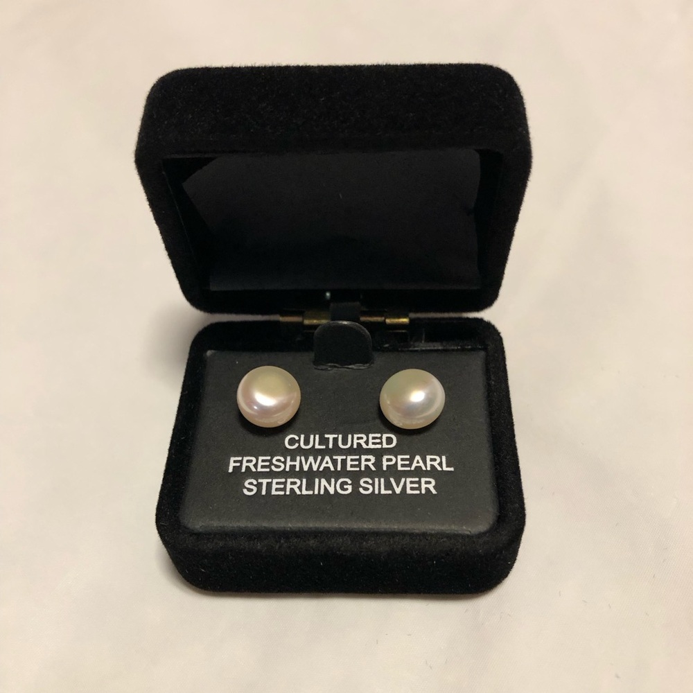 Cultured Pearl Stud Earrings